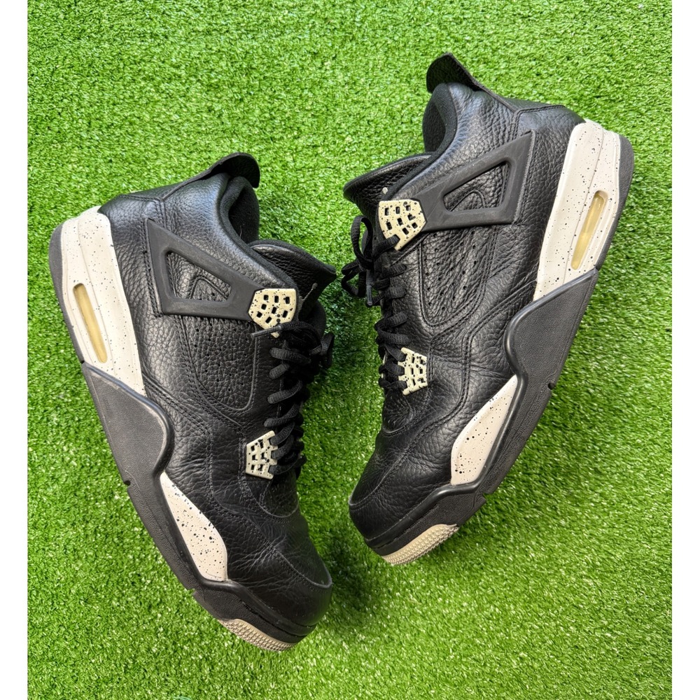 Air Jordan 4 Retro LS Oreo Black Tech Grey 314254-003 Mens Size 12
